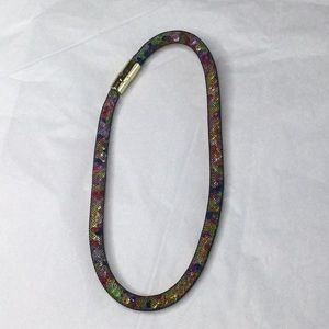 Mesh With Gemstones Choker